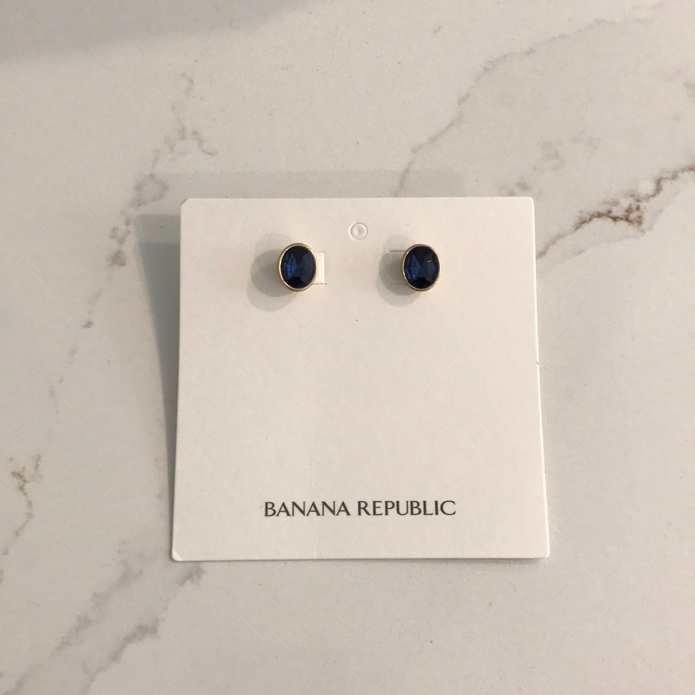 New Banana Republic Navy Blue Stud earrings